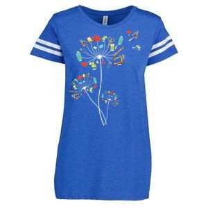 Sewing Dandelion Flowers Quilting Enza Ladies Jersey Football T-Shirt