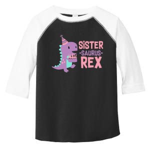 Sister Dinosaur Family Matching Dino Birthday Party Toddler Fine Jersey T-Shirt