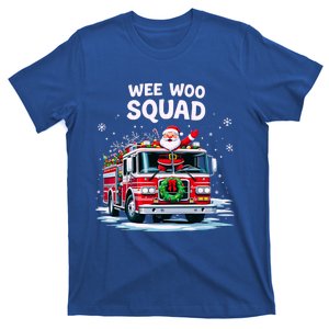 Santa Driving Fire Truck Christmas Emergency Crew Gift T-Shirt