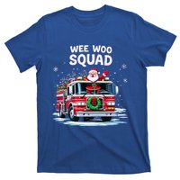 Santa Driving Fire Truck Christmas Emergency Crew Gift T-Shirt