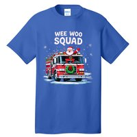 Santa Driving Fire Truck Christmas Emergency Crew Gift Tall T-Shirt