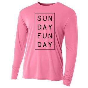 Sun Day Fun Day Sunday Weekend Lover Funny Cooling Performance Long Sleeve Crew