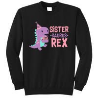 Sister Dinosaur Family Matching Dino Birthday Party Tall Sweatshirt