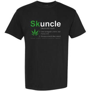 Skuncle Definition Funny Weed Pot Cannabis Marijuana Uncle Garment-Dyed Heavyweight T-Shirt