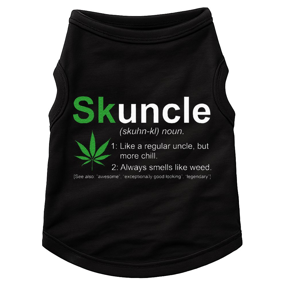 Skuncle Definition Funny Weed Pot Cannabis Marijuana Uncle Doggie Tank