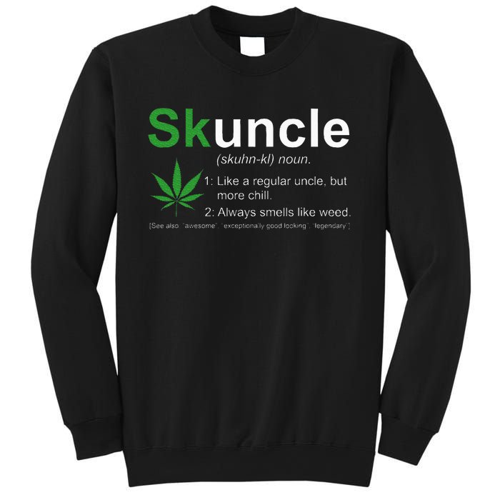 Skuncle Definition Funny Weed Pot Cannabis Marijuana Uncle Sweatshirt