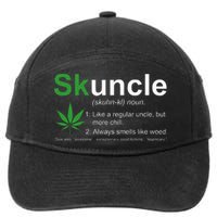 Skuncle Definition Funny Weed Pot Cannabis Marijuana Uncle 7-Panel Snapback Hat