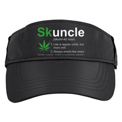 Skuncle Definition Funny Weed Pot Cannabis Marijuana Uncle Adult Drive Performance Visor