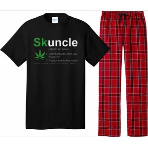 Skuncle Definition Funny Weed Pot Cannabis Marijuana Uncle Pajama Set