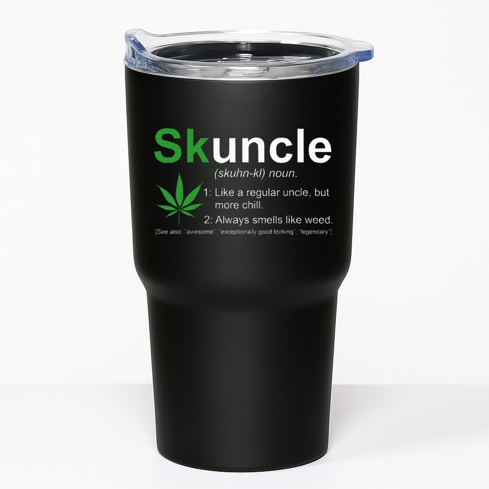Skuncle Definition Funny Weed Pot Cannabis Marijuana Uncle Tumbler