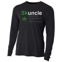 Skuncle Definition Funny Weed Pot Cannabis Marijuana Uncle Cooling Performance Long Sleeve Crew