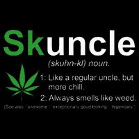 Skuncle Definition Funny Weed Pot Cannabis Marijuana Uncle Cooling Performance Long Sleeve Crew