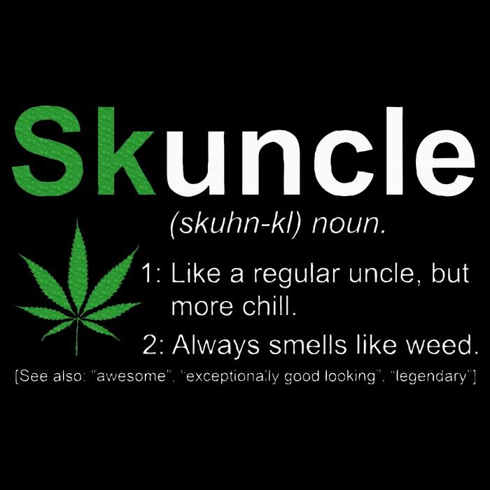 Skuncle Definition Funny Weed Pot Cannabis Marijuana Uncle Cooling Performance Long Sleeve Crew