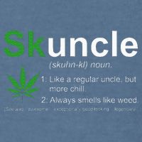 Skuncle Definition Funny Weed Pot Cannabis Marijuana Uncle Garment-Dyed Sweatshirt
