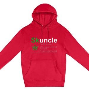 Skuncle Definition Funny Weed Pot Cannabis Marijuana Uncle Premium Pullover Hoodie