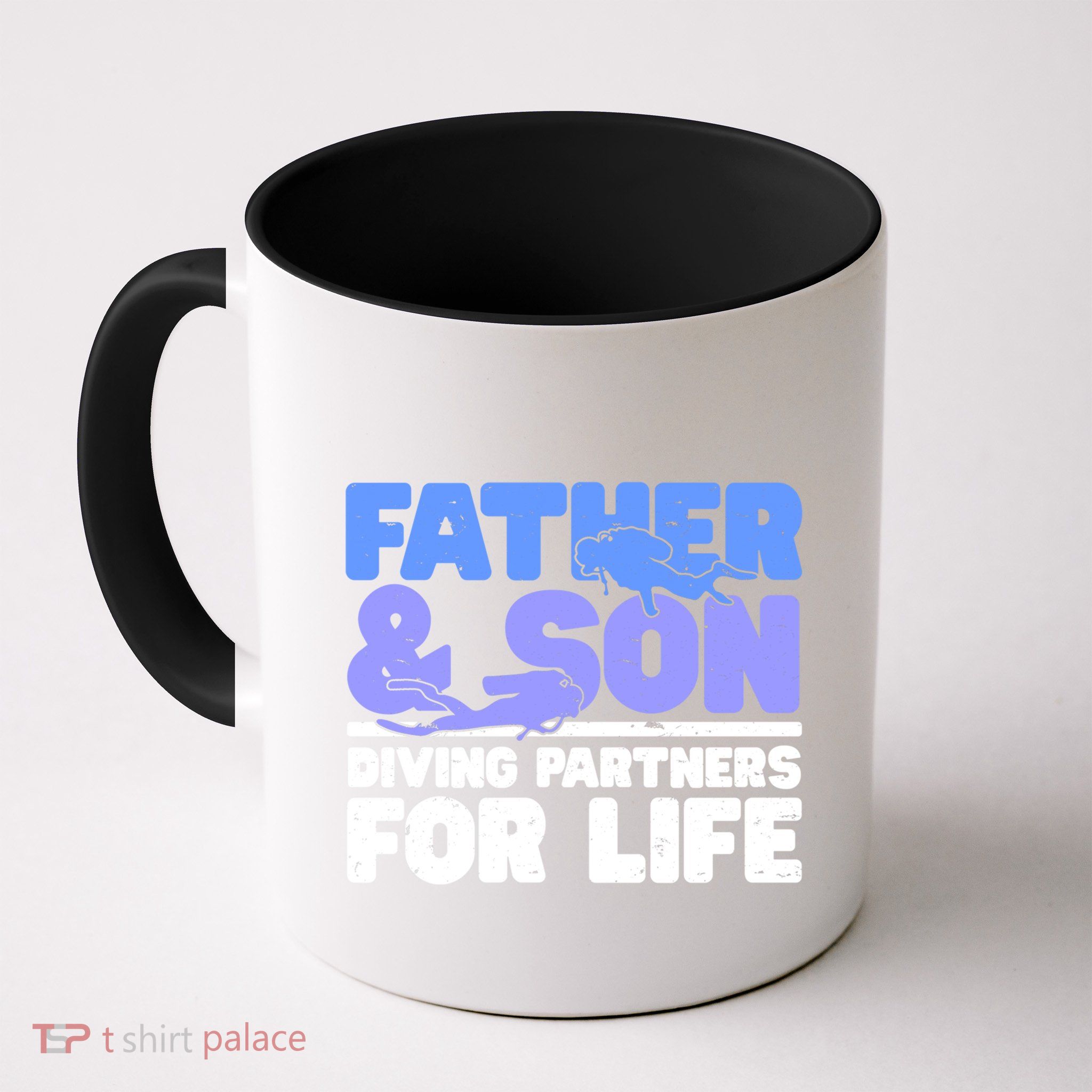 Scuba Diving Father And Son Diving Partners For Life Gift Mug