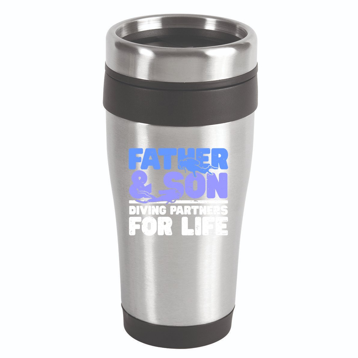 Scuba Diving Father And Son Diving Partners For Life Gift 16oz Travel Tumbler