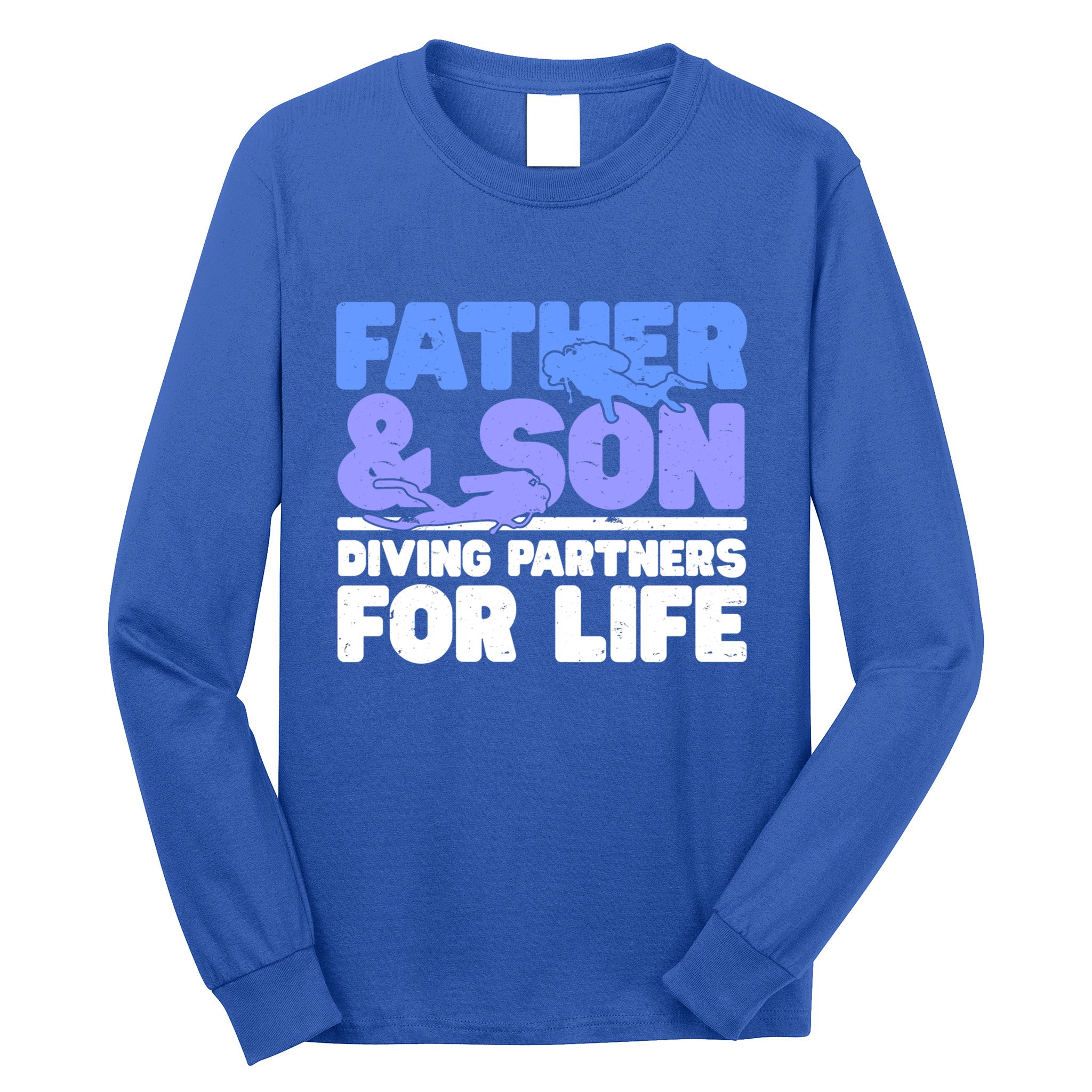 Scuba Diving Father And Son Diving Partners For Life Gift Long Sleeve Shirt