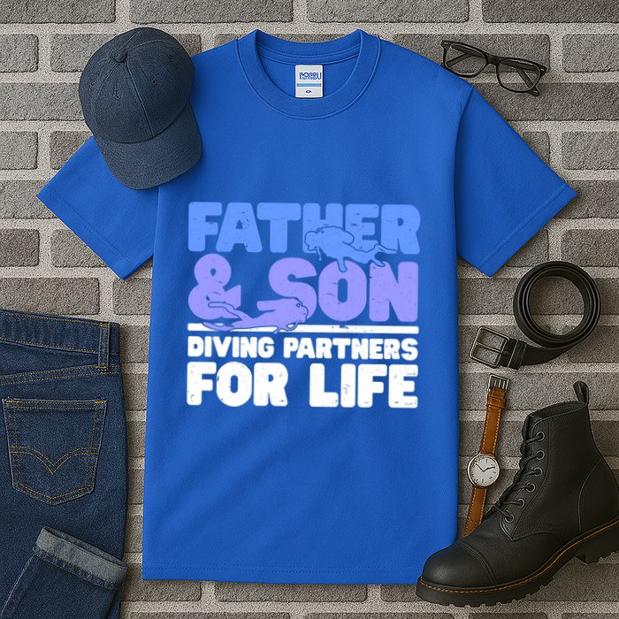Scuba Diving Father And Son Diving Partners For Life Gift Tall T-Shirt