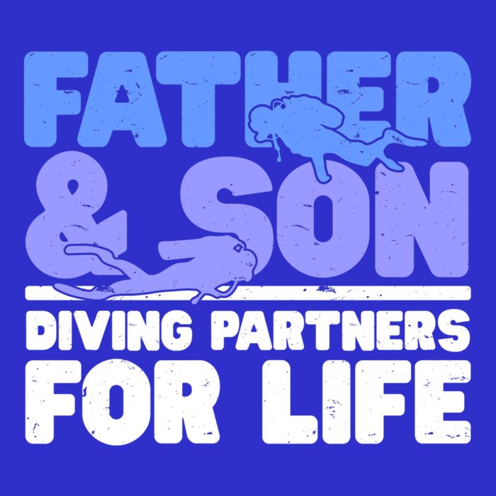 Scuba Diving Father And Son Diving Partners For Life Gift Tall T-Shirt
