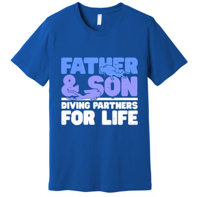 Scuba Diving Father And Son Diving Partners For Life Gift Premium T-Shirt