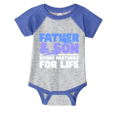 Scuba Diving Father And Son Diving Partners For Life Gift Infant Baby Jersey Bodysuit