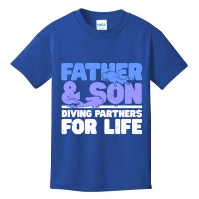 Scuba Diving Father And Son Diving Partners For Life Gift Kids T-Shirt