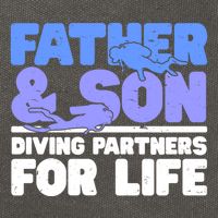Scuba Diving Father And Son Diving Partners For Life Gift Cotton Canvas Backpack