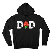 Strawberry Dad Fruit Lover Fruitarian Father's Day Berry Hoodie