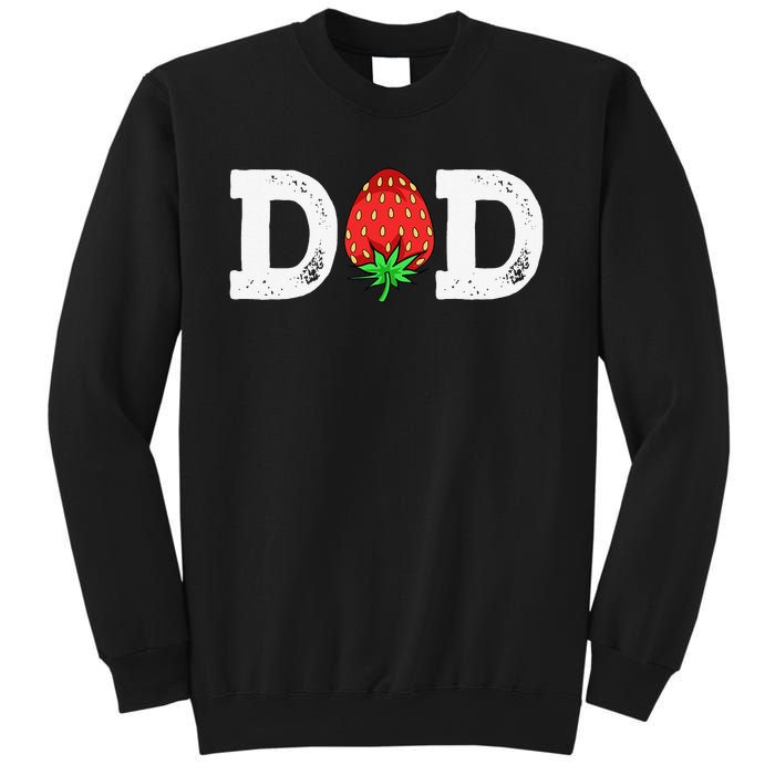 Strawberry Dad Fruit Lover Fruitarian Father's Day Berry Sweatshirt