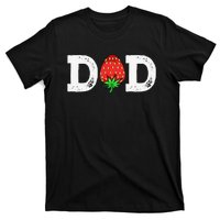 Strawberry Dad Fruit Lover Fruitarian Father's Day Berry T-Shirt