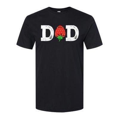 Strawberry Dad Fruit Lover Fruitarian Father's Day Berry Softstyle CVC T-Shirt