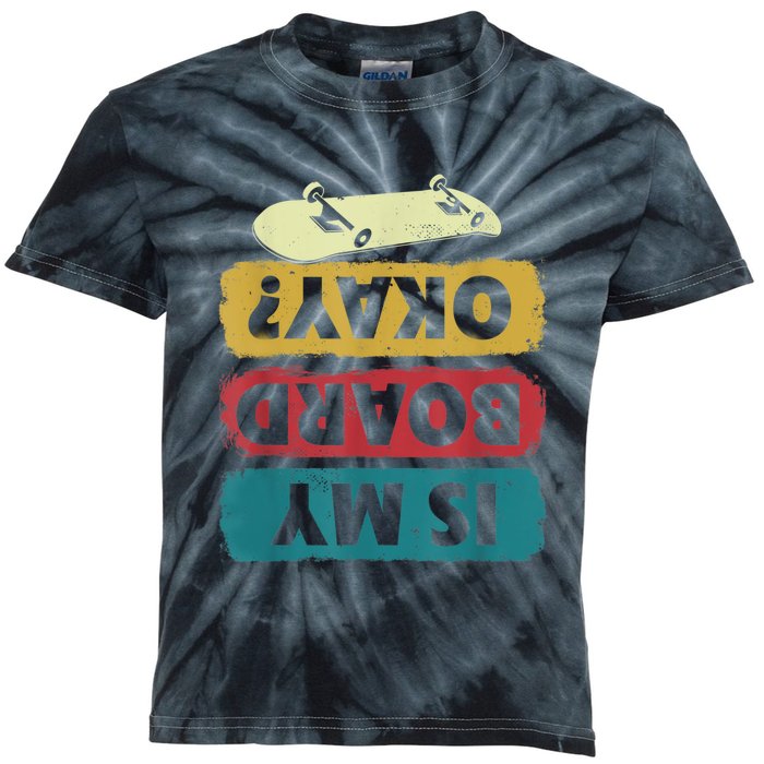 Skateboarding Design For Skater Skateboard Boys Girls Kids Tie-Dye T-Shirt