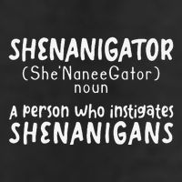 Shenanigator Definition Funny Saint Patrick Day Shenanigans 25L Jumbo Tote