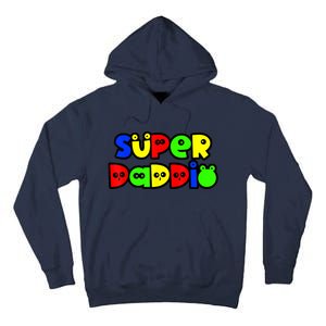 Super Daddio Funny Gamer Dad Fathers Day Video Game Lover Tall Hoodie