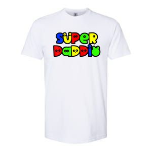 Super Daddio Funny Gamer Dad Fathers Day Video Game Lover Softstyle CVC T-Shirt