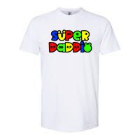 Super Daddio Funny Gamer Dad Fathers Day Video Game Lover Softstyle CVC T-Shirt