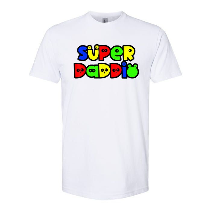 Super Daddio Funny Gamer Dad Fathers Day Video Game Lover Softstyle CVC T-Shirt