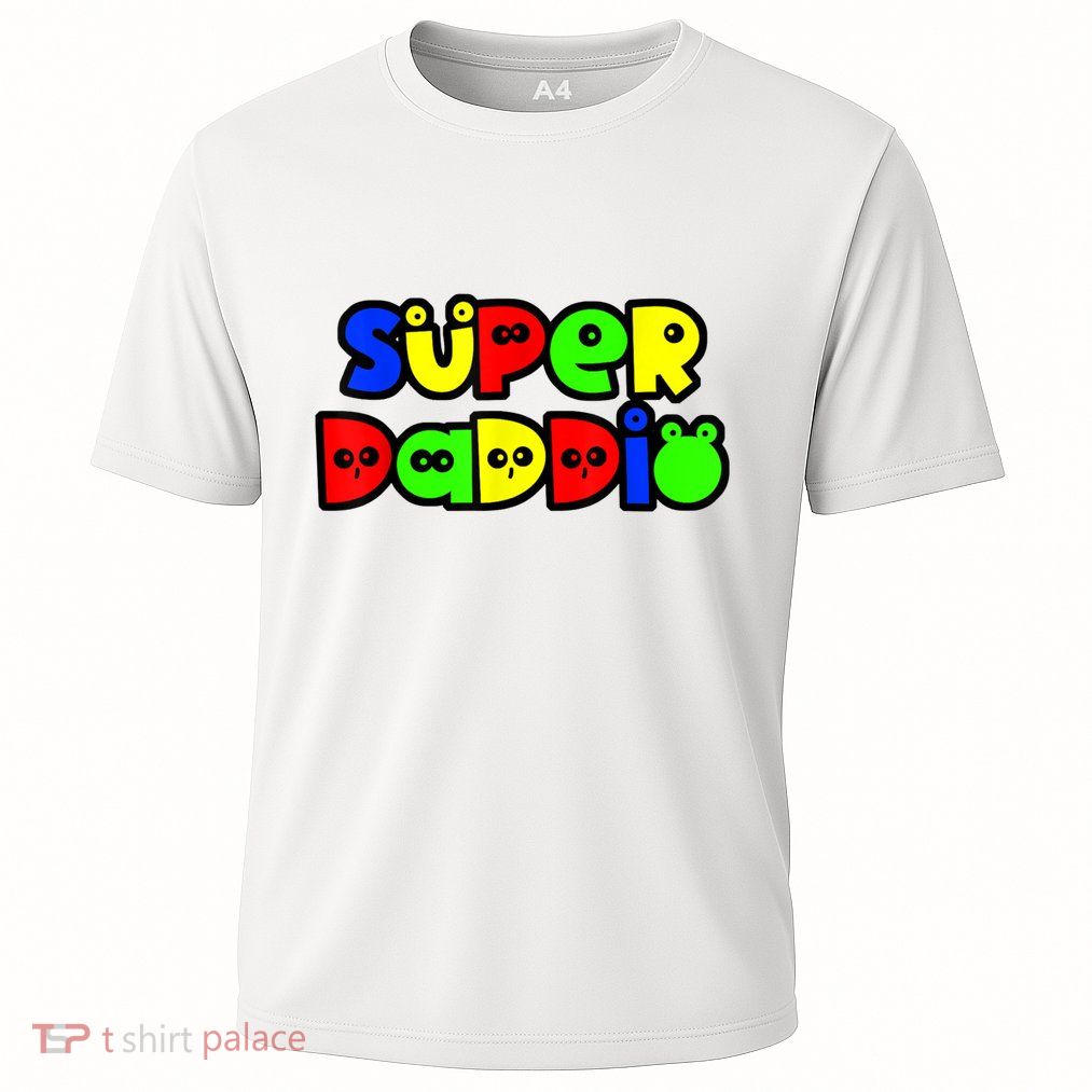 Super Daddio Funny Gamer Dad Fathers Day Video Game Lover Performance Shirt