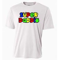 Super Daddio Funny Gamer Dad Fathers Day Video Game Lover Cooling Performance Crew T-Shirt