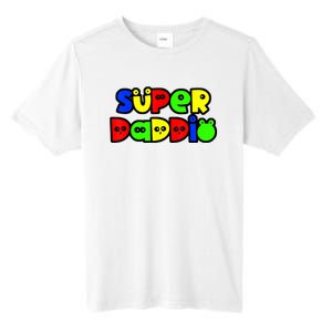 Super Daddio Funny Gamer Dad Fathers Day Video Game Lover Tall Fusion ChromaSoft Performance T-Shirt