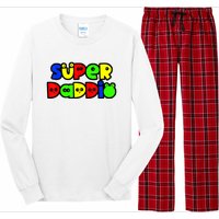 Super Daddio Funny Gamer Dad Fathers Day Video Game Lover Long Sleeve Pajama Set