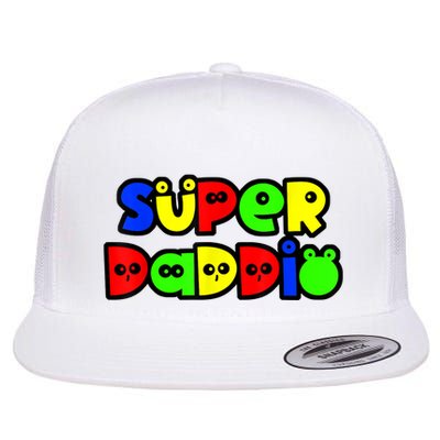 Super Daddio Funny Gamer Dad Fathers Day Video Game Lover Flatbill Hat