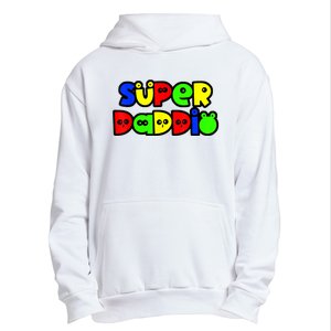 Super Daddio Funny Gamer Dad Fathers Day Video Game Lover Urban Pullover Hoodie