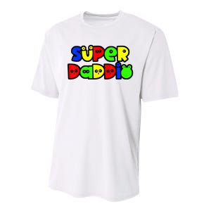 Super Daddio Funny Gamer Dad Fathers Day Video Game Lover Performance Sprint T-Shirt