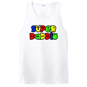 Super Daddio Funny Gamer Dad Fathers Day Video Game Lover PosiCharge Competitor Tank