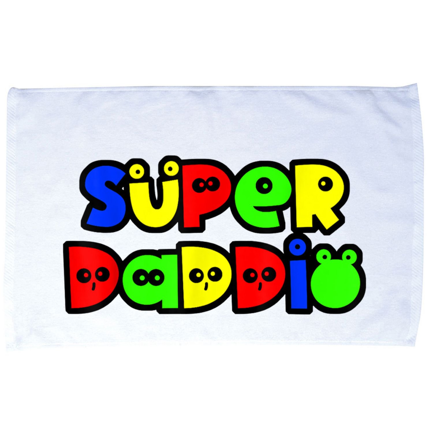 Super Daddio Funny Gamer Dad Fathers Day Video Game Lover Microfiber Hand Towel