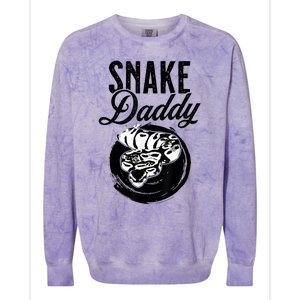 Snake Daddy Father Dad Snake Colorblast Crewneck Sweatshirt