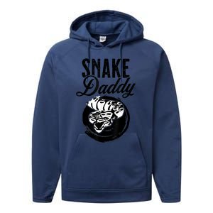 Snake Daddy Father Dad Snake Performance Fleece Hoodie