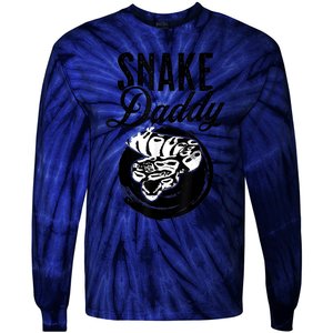 Snake Daddy Father Dad Snake Tie-Dye Long Sleeve Shirt